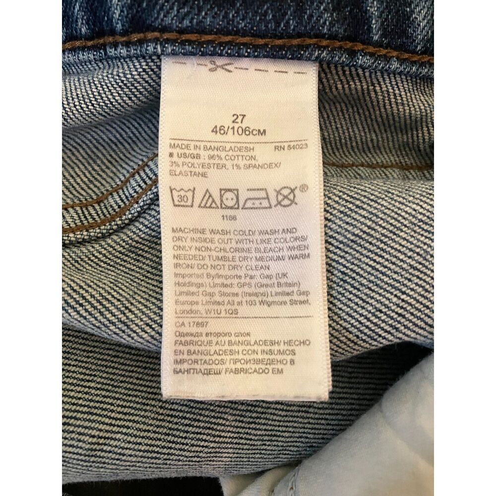 Banana Republic high rise straight leg medium wash jeans - Picture 5 of 12